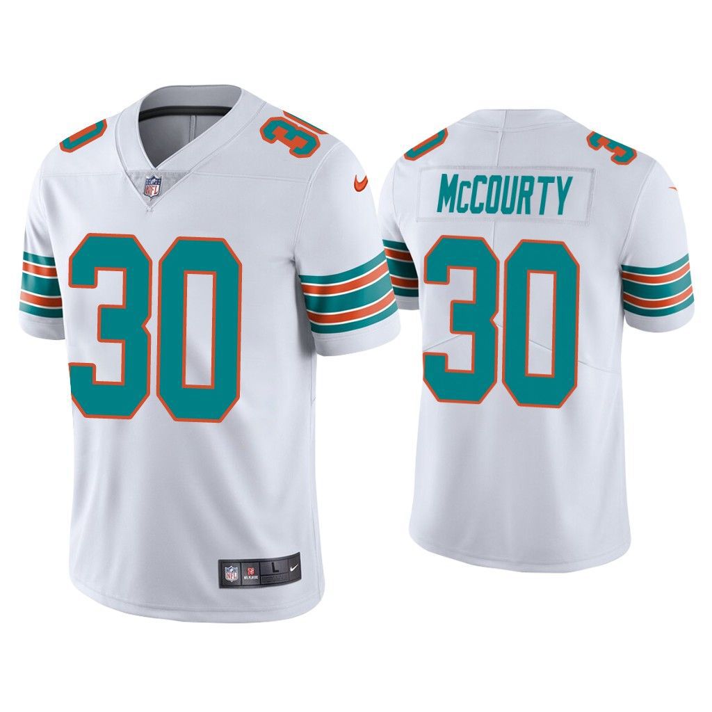 Men Miami Dolphins #30 Jason McCourty Nike White Vapor Limited NFL Jersey->miami dolphins->NFL Jersey